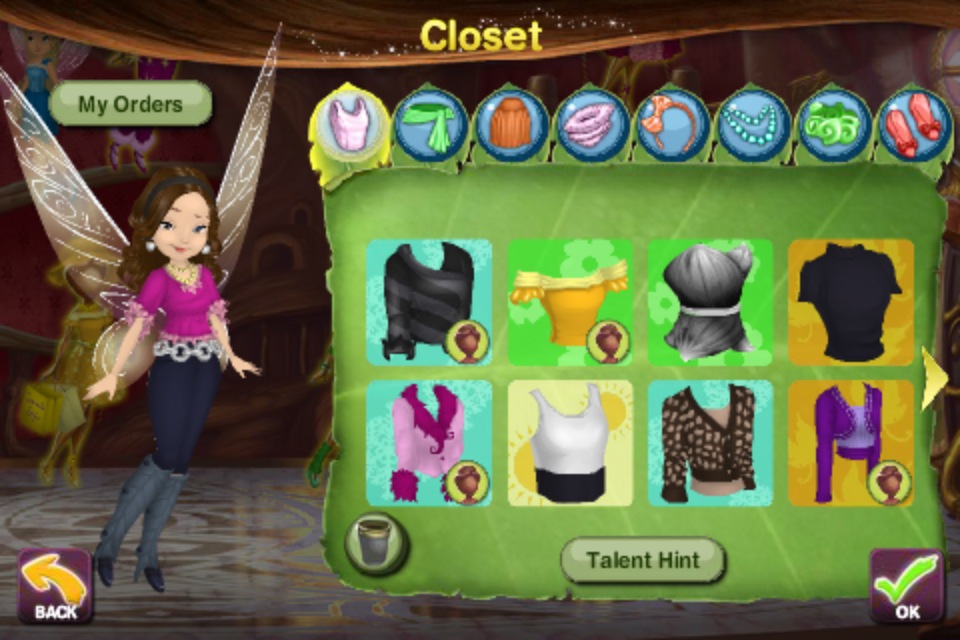 pixie hollow online game create a fairy and fly